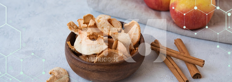 Chips de manzana y canela